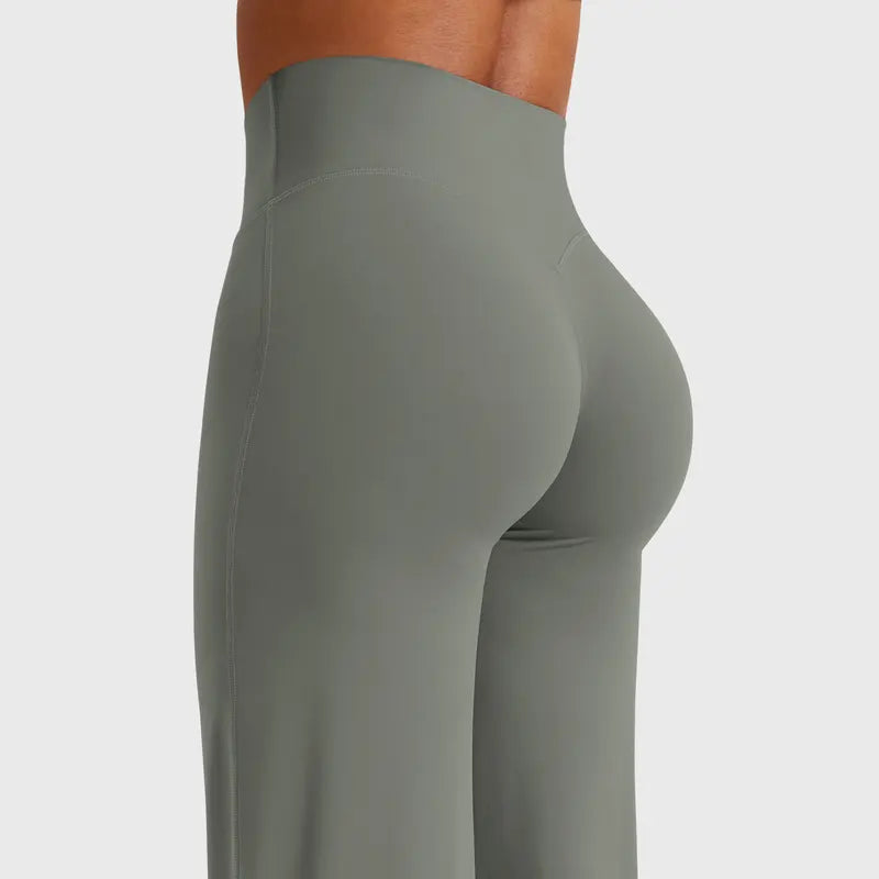 Women's High-Waisted Yoga Leggings - Nylon Blend, Straight-Leg, No Front Seam, Buttery Soft, Breathable Athleisure Wear for Gym Fitness Summer Finds Soho Chic,back to school,back to school haul