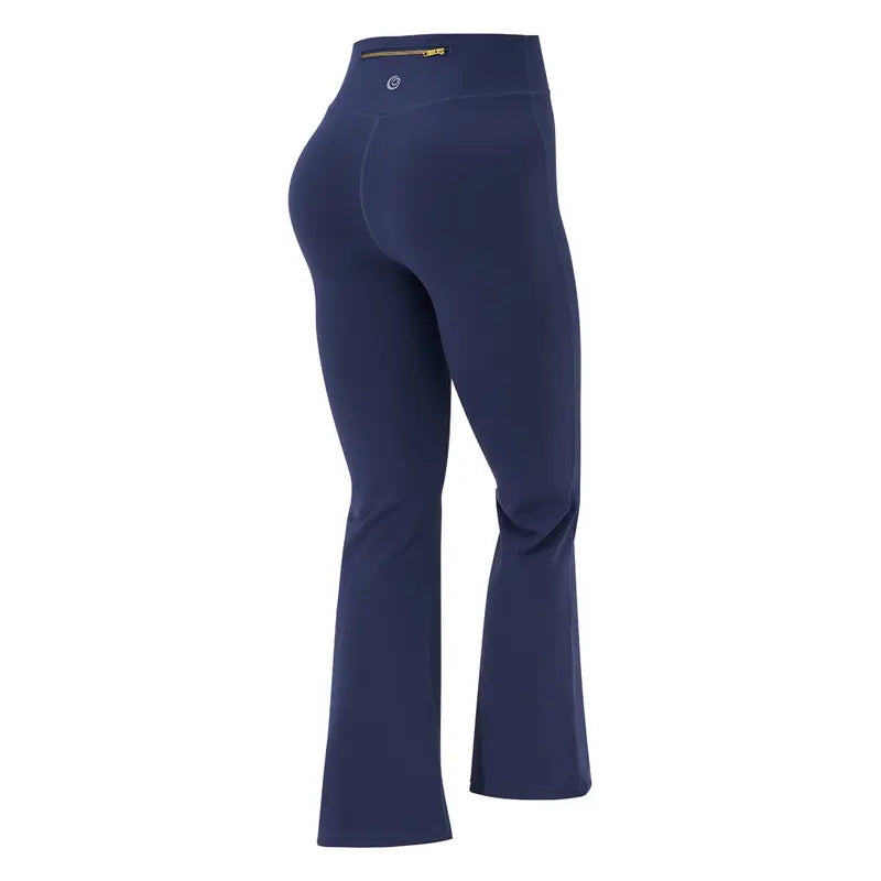 【Gold-Color zipper】Soft Brushed Women's Sporty Jacket, 25'' Inseam Leggings.