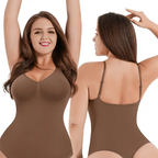 Body enterizo sin costuras con busto cubierto y tanga, ajuste cómodo y moldeador