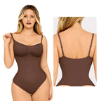 Body enterizo sin costuras con busto cubierto y tanga, ajuste cómodo y moldeador