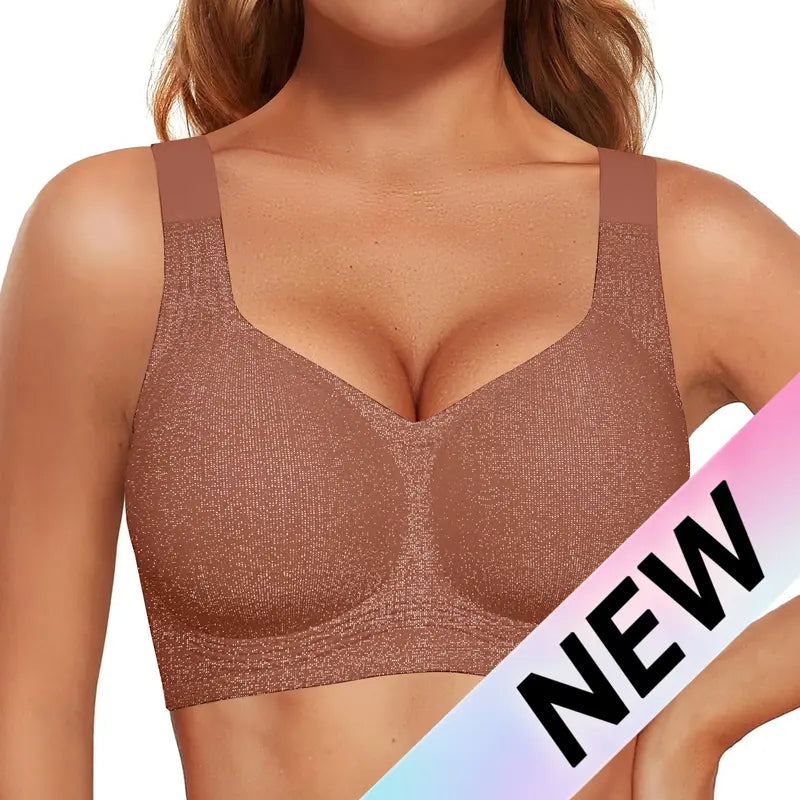 Jelly Bras Women Seamless Lift Bra Wireless Push Up No Underwire Full Coverage Plus Bras Comfort Supportive Sports T-Shirt Bra