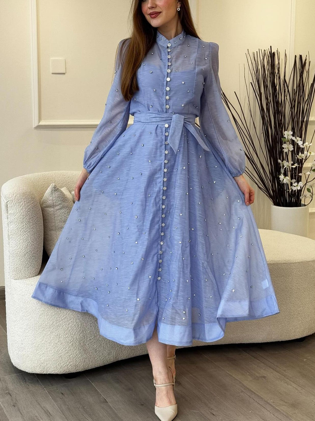 Elegant Soft Midi Dress