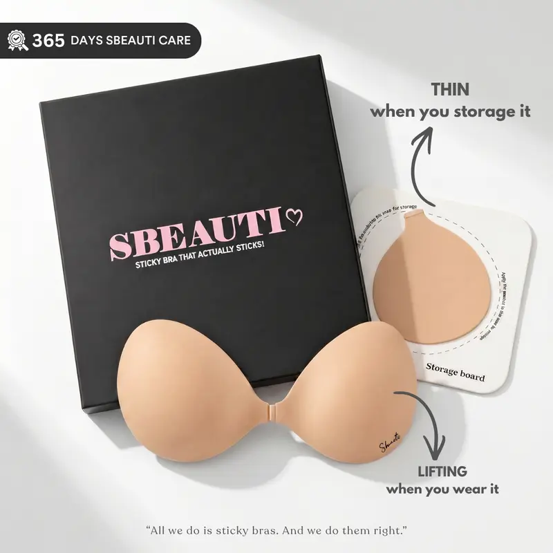 Strapless Bra Push Up Sticky Bra
