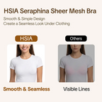 Sujetador tipo halter de malla transparente transpirable ligero Seraphina Air