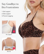 Leopard Swimwear Set High Waisted Bikini Shapewear Swimsuit Push Up Adjustable Beach Cover Up