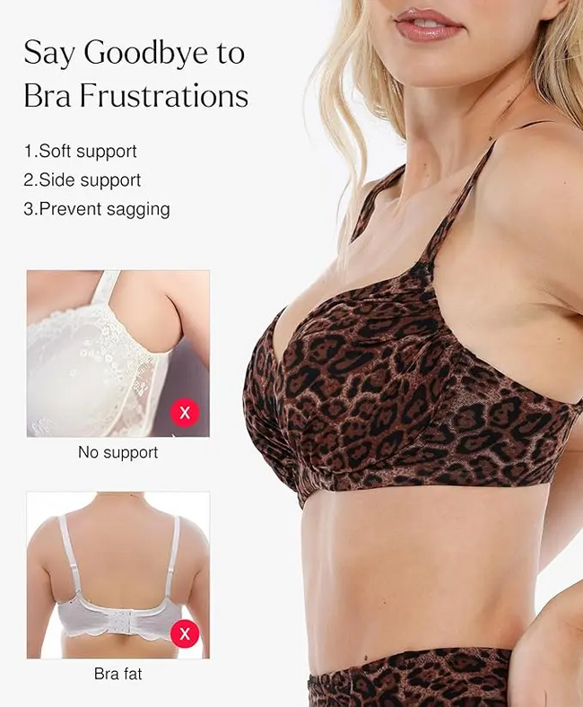 Leopard Swimwear Set High Waisted Bikini Shapewear Swimsuit Push Up Adjustable Beach Cover Up Main Image