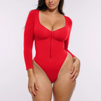 Seamless SummerVibes Full-Body Zip Shaped Tight