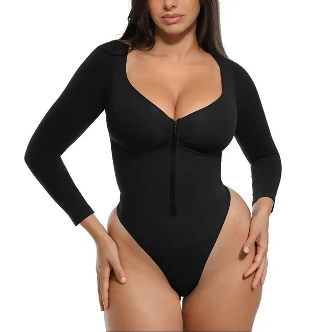 Seamless SummerVibes Full-Body Zip Shaped Tight Hover Image