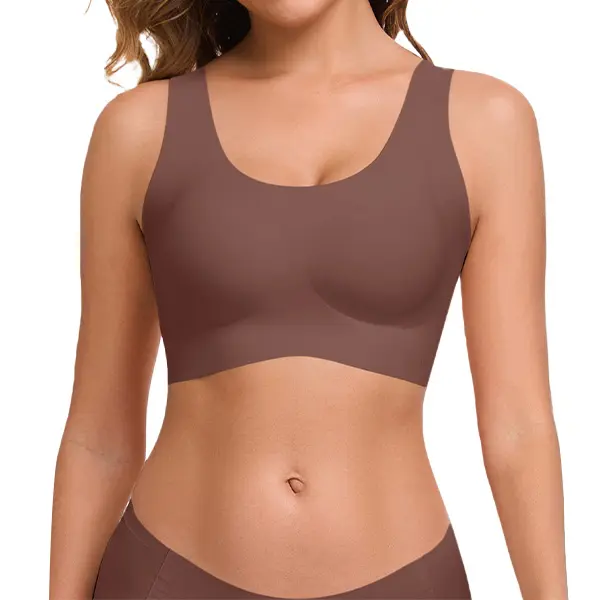 Seamless Bras For Women Full Coverage Wireless Bralette Widen Straps