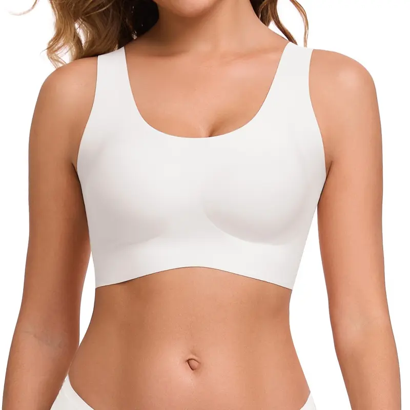 Seamless Bras For Women Full Coverage Wireless Bralette Widen Straps