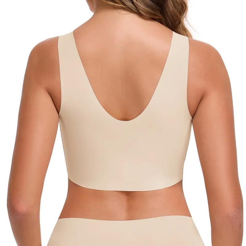 Seamless Bras For Women Full Coverage Wireless Bralette Widen Straps