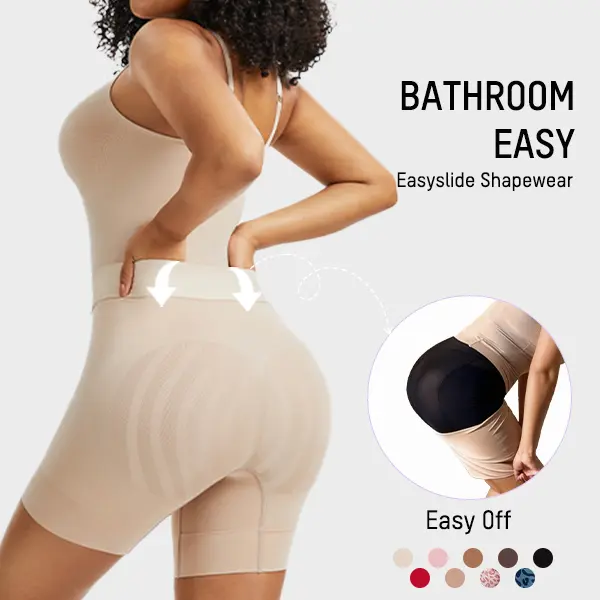 Easyslide Faja Shapewear For Women Tummy Control Butt Lifter Bodysuit With Pull Down Bathroom Design