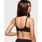 Sujetador Push Up con Relleno para Mujer, con Aros, Aumenta 1 Talla, Sin Costuras, Tipo Camiseta, Realza, Escote Pronunciado, Copas de Espuma, Elástico, Liso
