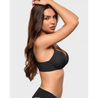 Sujetador Push Up con Relleno para Mujer, con Aros, Aumenta 1 Talla, Sin Costuras, Tipo Camiseta, Realza, Escote Pronunciado, Copas de Espuma, Elástico, Liso