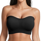 Sujetadores Bandeau Antideslizantes para Mujer con Cómodo Sujetador sin Tirantes, Top de Tubo sin Costuras, Sujetador Suave sin Aros