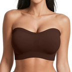 Sujetadores Bandeau Antideslizantes para Mujer con Cómodo Sujetador sin Tirantes, Top de Tubo sin Costuras, Sujetador Suave sin Aros
