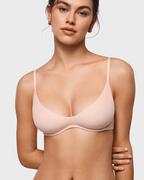 Sujetador Inbarely Plus con escote pronunciado para mujer - Sujetador balconette sexy con aros sin forro