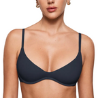 Sujetador Inbarely Plus con escote pronunciado para mujer - Sujetador balconette sexy con aros sin forro