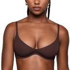 Sujetador Inbarely Plus con escote pronunciado para mujer - Sujetador balconette sexy con aros sin forro