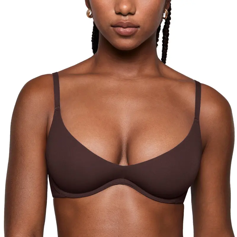 Sujetador Inbarely Plus con escote pronunciado para mujer - Sujetador balconette sexy con aros sin forro