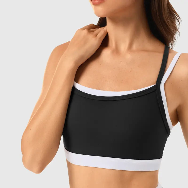 Conjunto de entrenamiento de 2 piezas a juego para mujer, ropa de mujer con leggings de yoga sin costuras y sujetador deportivo acolchado para uso atlético en gimnasio, conjuntos de dos piezas