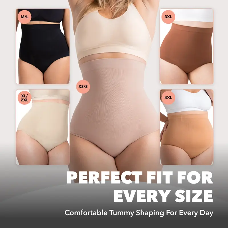 High-Waisted Shapewear Panty With Seamless Design