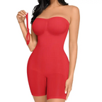 Strapless Shapewear Bodysuit Seamless Shaping Shortie With Removable
