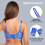 Sujetador Zebra Wild Tallas Grandes Sujetador Halter Transpirable de Verano
