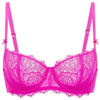Women's Balconette Sexy Lace Push Up Bra See Through Underwire No Padded