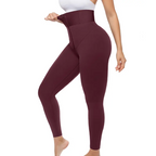 Waistband Shaping Effortless Classic Leggings High Waist Comfy Supportive Bottoms