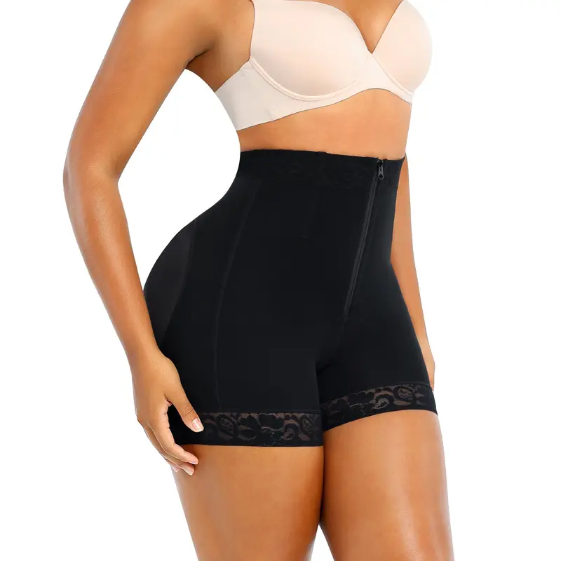 Lace Steel Boned Shapewear for Women Butt Enhancer Tummy Tucking Shorts Womenswear