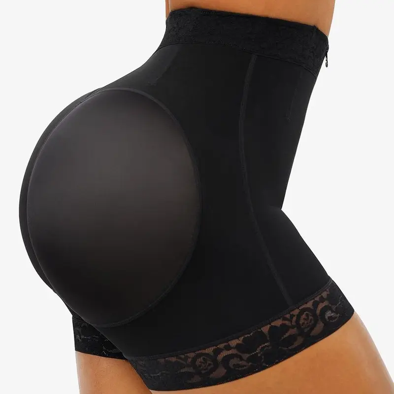 Lace Steel Boned Shapewear for Women Butt Enhancer Tummy Tucking Shorts Womenswear