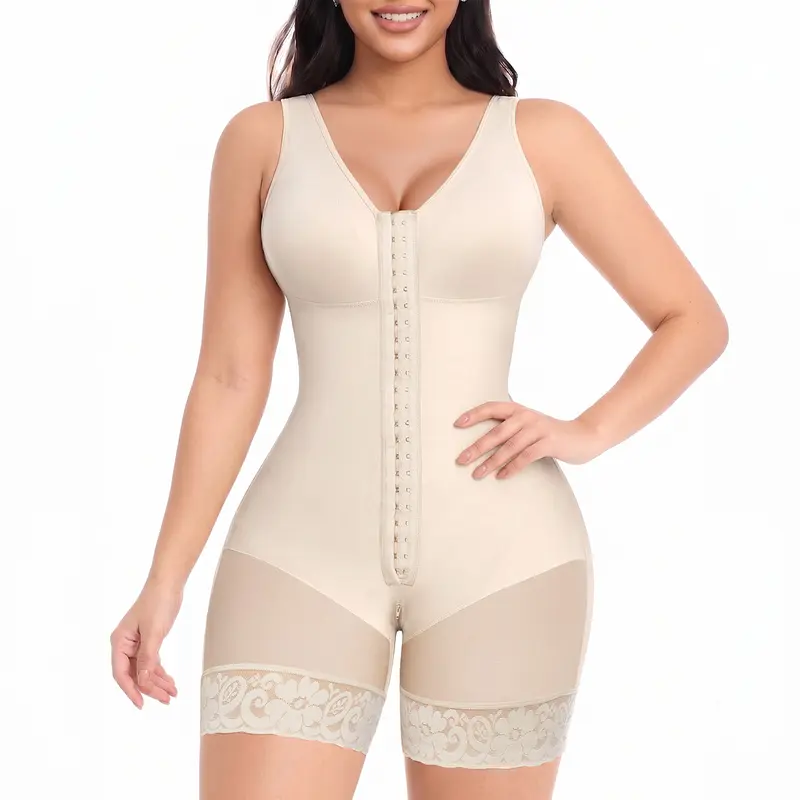 Colombian Shapewear For Women Front-Hook Tummy Control Full Shapewear Butt Lifter