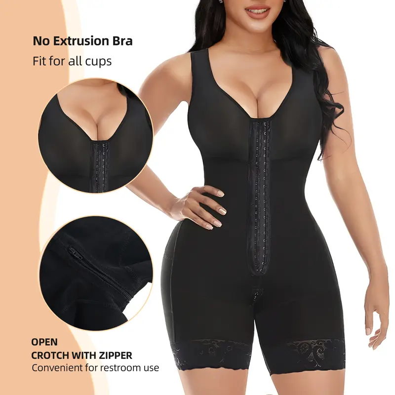Colombian Shapewear For Women Front-Hook Tummy Control Full Shapewear Butt Lifter