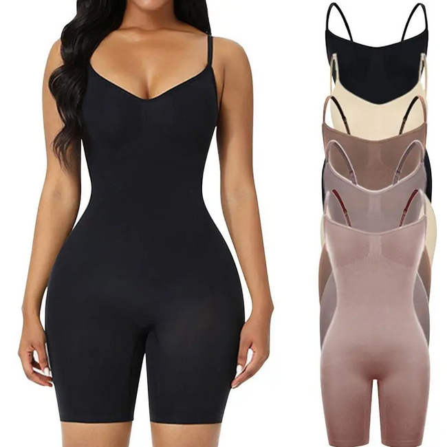 Shapewear for Women Butt Lifter Bodysuit Seamless Shapewear Seamless Womenswear Comfort Spaghetti Strap Hip Underwear Basic Hover Image