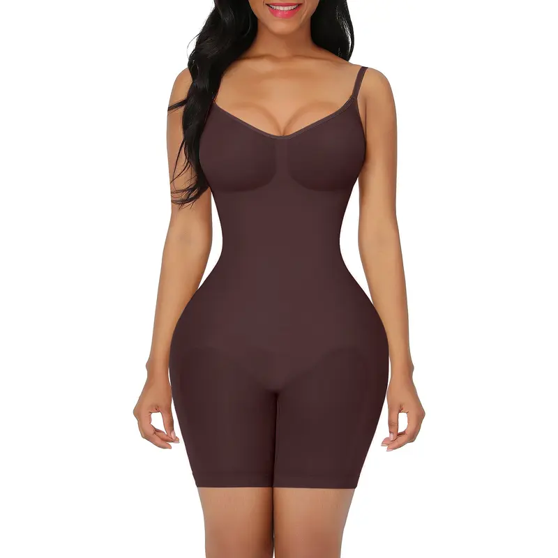 Faja para mujer levanta glúteos body sin costuras Faja sin costuras para mujer cómoda con tirantes delgados Ropa interior básica de cadera