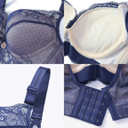 Padded Push Up Lace Bras for Women Underwire Bras Comfort Floral