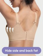 Wireless Add 2 Cups Padded Plunge Bras Back Smoothing Push Up Brasieres