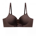 Women's Drawstring Push-up Bra | Wireless Lace-up Front Bra With Adjustable Lift And Enhanced Cleavage