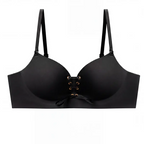 Women's Drawstring Push-up Bra | Wireless Lace-up Front Bra With Adjustable Lift And Enhanced Cleavage