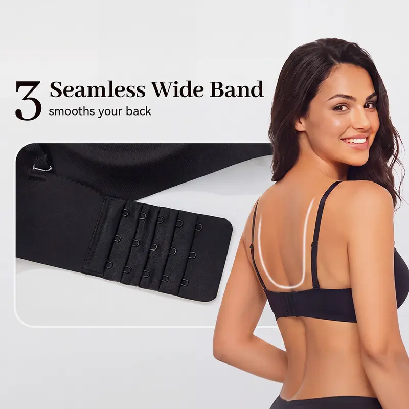 Women's Drawstring Push-up Bra | Wireless Lace-up Front Bra With Adjustable Lift And Enhanced Cleavage