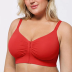 Bare Essentials Skin Flow Front-Zipper Wireless Bra