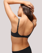 Sujetadores camiseta para mujeres de busto pequeño con media copa, aros y forro ligero