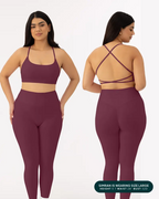Open Back Strappy Yoga Workout Bras for Women - Low Support Criss-Cross Sports Gym Bra Removable Pads
