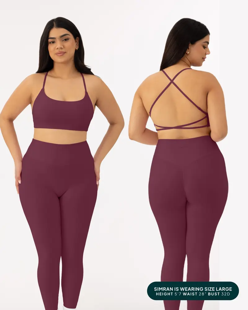 Open Back Strappy Yoga Workout Bras for Women - Low Support Criss-Cross Sports Gym Bra Removable Pads
