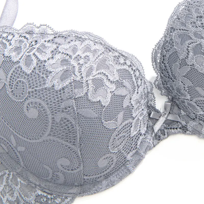 Floral Lace T-shirt Bras Comfort Padded Supportive Full Coverage Underwire Bra For Womenswea