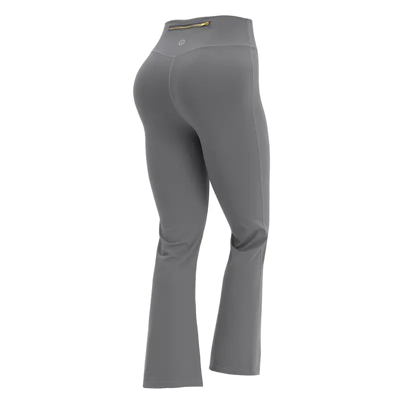 【Gold-Color zipper】Soft Brushed Women's Sporty Jacket, 25'' Inseam Leggings.