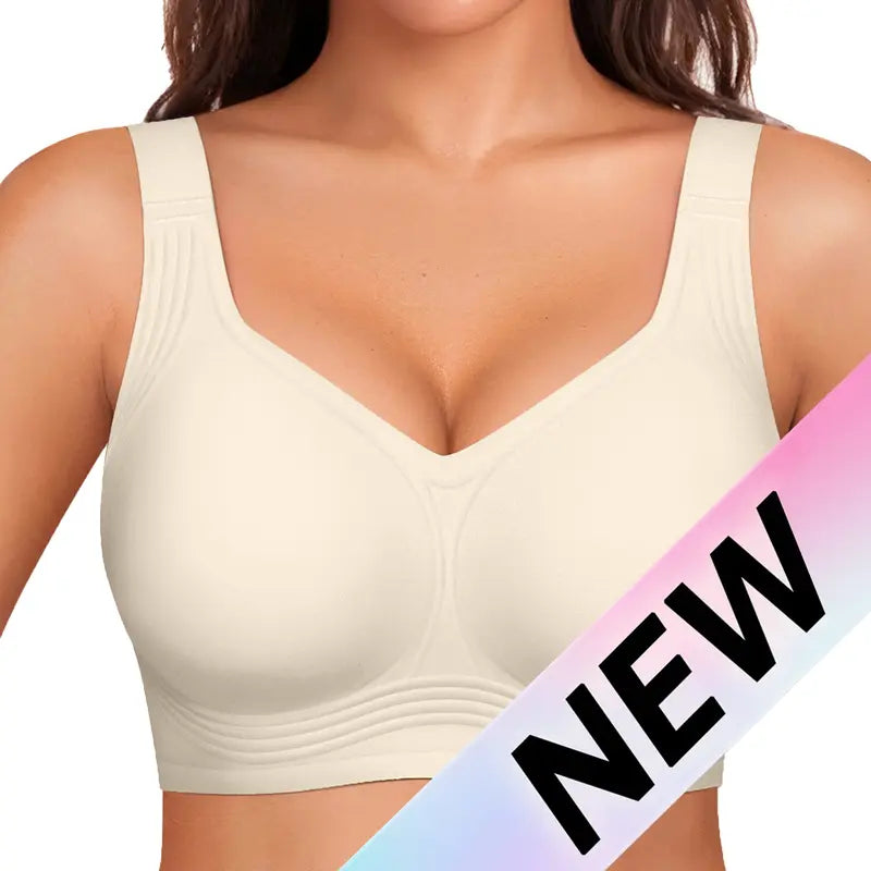 Jelly Bras Women Seamless Lift Bra Wireless Push Up No Underwire Full Coverage Plus Bras Comfort Supportive Sports T-Shirt Bra