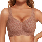 Jelly Bras Women Seamless Lift Bra Wireless Push Up No Underwire Full Coverage Plus Bras Comfort Supportive Sports T-Shirt Bra