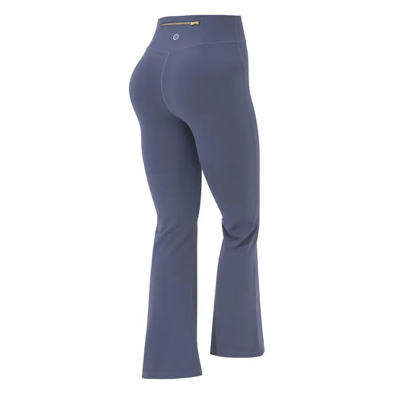 【Gold-Color zipper】Soft Brushed Women's Sporty Jacket, 25'' Inseam Leggings.